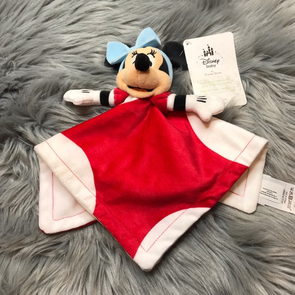 NWT Disney Store Minnie Mouse Blankie Lovey Plush